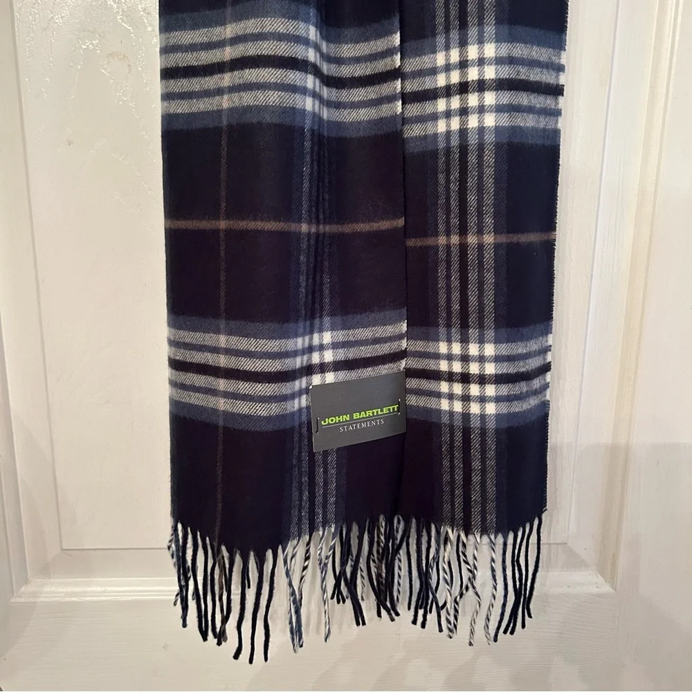 NWT John Bartlett Statements‎ Plaid Scarf Made in Germany